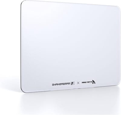 Glazen Gaming Muismat met Supergladde Oppervlakte, 9H Tempered Glass, Schokbestendig en Krasbestendig, 16.14 * 12.2 * 0.2 inch, Antislip en Duurzaam