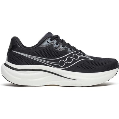 Saucony Ride 19 wide Neutrale schoen Heren-zwart, zilver