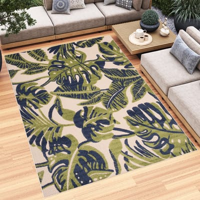 Tapiso Patio Indoor Tapijt Groen Tuintapijt Buitenkleed Buiten Outdoor Modern Maat- 80x150