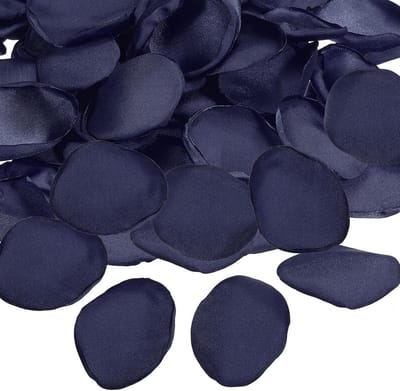 Zijden Rozenblaadjes - Nep Bloemblaadjes - Romantische Decoratie - Zijdezachte Textuur - 400 stuks - Marineblauw