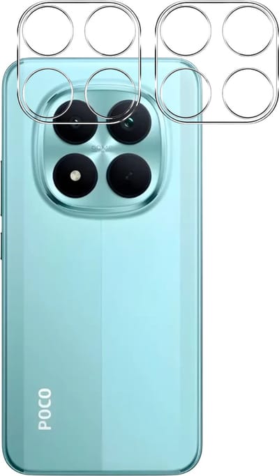 Camera Protector geschikt voor Xiaomi Poco M8 Pro 5G - 2 stuks van glas Transparante glazen
