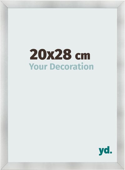 Your Decoration - Fotolijst 20x28 cm - MDF - Aluminium Geborsteld - Pisa
