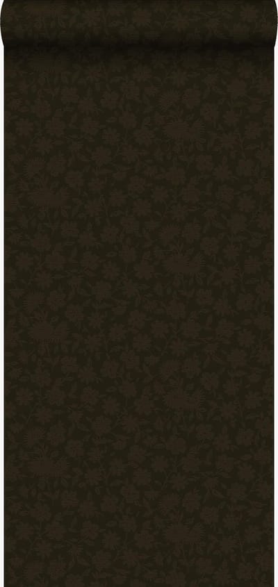 Origin Wallcoverings behang bloemen zwart - 53 cm x 10.05 m - 345440