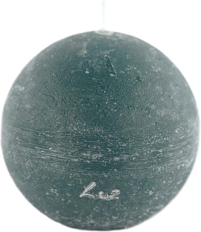 Rasteli Luz Your Senses Kaars- Bolkaars Groen-Atlantic Deep D 10 cm
