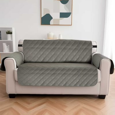 100% Waterdichte Bankhoes Sofa Slipcover met Antislip Korrels Elastische Band Bankhoes Antislip Wasbare Meubelbeschermer 1 Seater