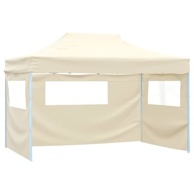 vidaXL - Partytent - 280 - x - 410 - x - 315 - cm - Crèmekleurig - Oxford - Stof