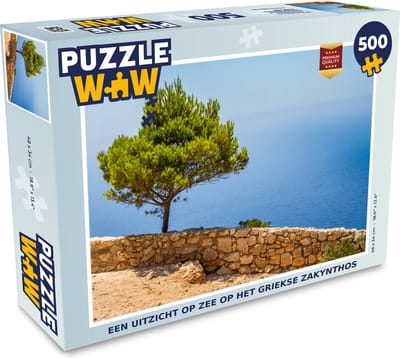 Puzzel Een uitzicht op zee op het Griekse Zakynthos - Legpuzzel - Puzzel 500 stukjes