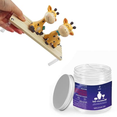 12 oz Museum Putty Gel - Verwijderbare Hechtmiddelen voor Diverse Oppervlakken zoals Metaal, Keramiek en Glas, Herbruikbaar en Dismountable zonder Vlekken