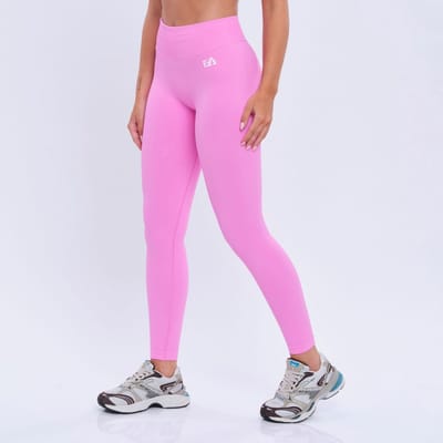 Euphoria Sportlegging Dames - Sportkleding Dames - Sportbroek Dames - Yoga Broek Dames - Roze - Maat S