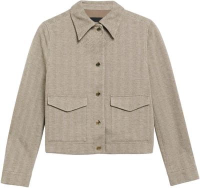 Regular fit overhemdjack met viscose