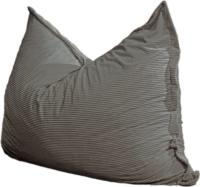 Bananair - Zitzak XXL afneembare hoes - ribfluweel - Donkergrijs - 140 x 180 cm