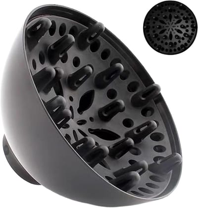 Föhn Opzetstuk - Universele Diffuser - Haar Styling - Lichtgewicht Ontwerp - 15 x 9 x 6 cm - Zwart