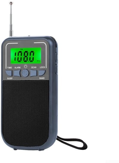 JHUBERS- Pocket Radio Draagbaar - Mini Radio - Zakradio DAB+ - Zakradio op Batterijen - Lichtgewicht - Compact Ontwerp 135 mm x 71 mm x 33 mm
