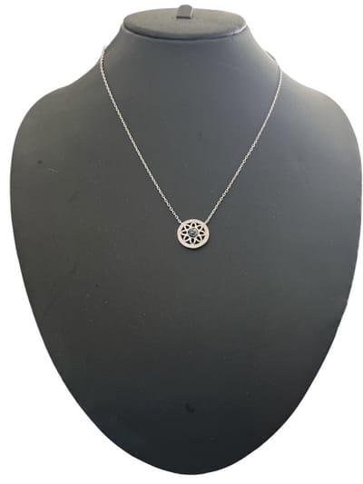 N3 Collecties 925 Sterling Zilver met Rond hanger Ketting voor vrouwen