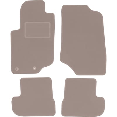 Beige veloursmatten voor: Peugeot 207CC coupé, cabrio (2006-2012)