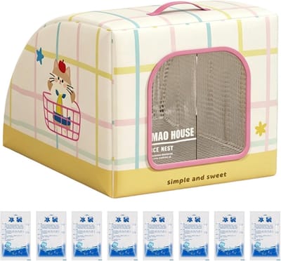 Geïsoleerd Huisdierhuis - Draagbaar Onderkomen - Koel Comfort - Elektrisch Vrij Koelen - 30 cm Breed - Katje