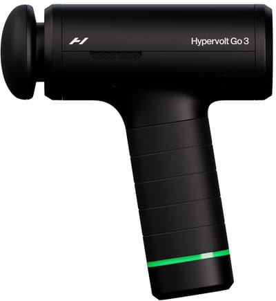 Hyperice Hypervolt Go 3 Massage Gun - Zwart - 5 Snelheden - 4 uur accu - USB-C - 2 Opzetstukken - Massage Gun Professioneel - Massage Apparaat - Massageapparaat Massagegun - Massage Pistool