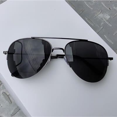 Lunettes de soleil dégradées tendance pour hommes Grande monture Pilote UV400 Antireflet Design de marque Lunettes de soleil