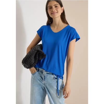 Shirt met afhangende schouders en uitgesneden detail