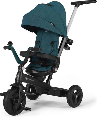 Driewieler voor Kinderen met Duwstang en 360° Draaibare Zitting - Comfortabel en Veilige Fiets van 9 Maanden tot 5 Jaar