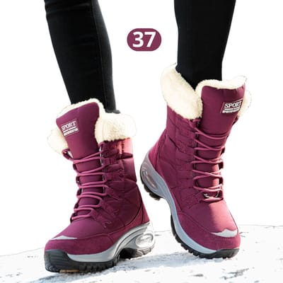 Bovista Sneeuwboots - Sneeuwschoenen - Snowboots - Wintersport - Dames - Ski Gadgets - EU37 - Rood