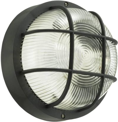 Benson Ronde buitenlamp - waterdicht - zwart - E27 fitting - 18 cm
