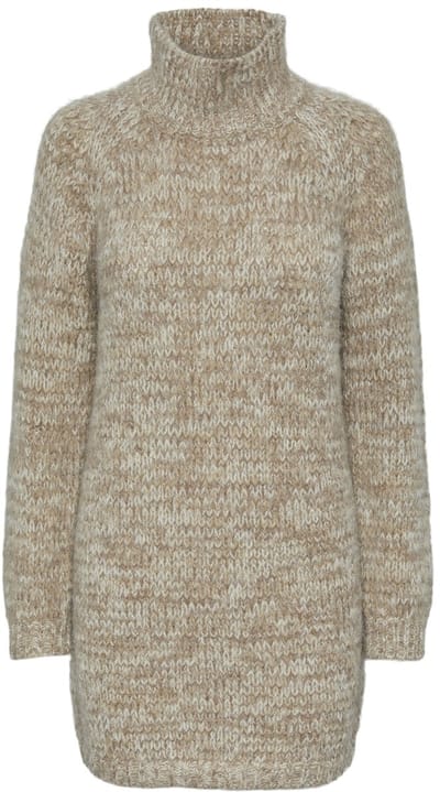 PIECES - PCNOMANA LS HIGH NECK KNIT DRESS BC - Meisjes - Maxi jurken