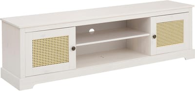 Linda-Tv-meubel - 2-deurs - Wit Grenen