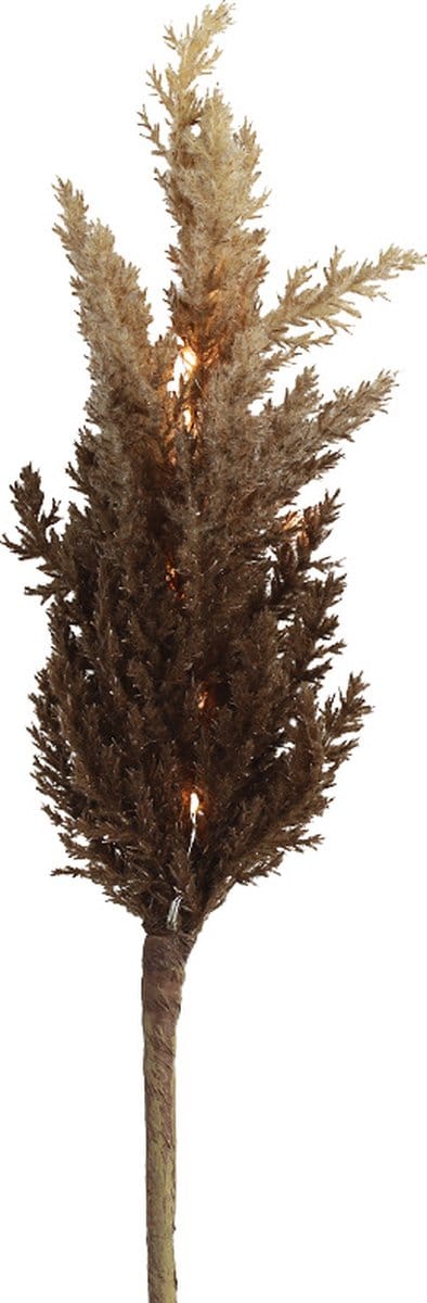 Non-branded Decoratietak Astilbe Led 90 Cm Hout/veren Bruin