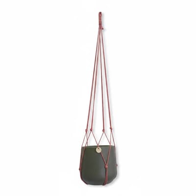 Plantenhanger Zonder Kwast - Kies Kleur en Lengte - Oud Roze - 70 cm lang - Katoenkoord - Geschikt voor Pot met Diameter t/m 20 cm - Handgemaakt in ons Macramé Atelier - Prijs per Stuk - Let op: Exclusief Pot - Inclusief Verzendkosten