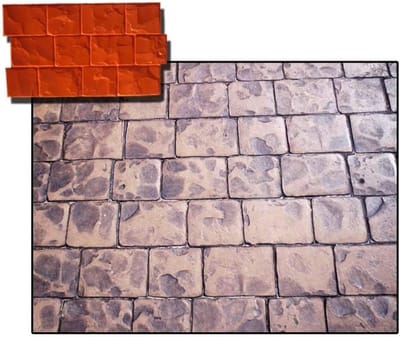 Betonvorm Straatsteen - Betonmal Imitatie - Oprit Aanleggen - Europees Breed Uiterlijk - 76 x 43 cm