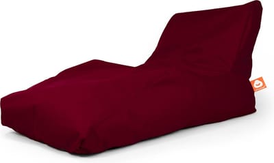 Whoober loungestoel zitzak Bali XL outdoor bordeaux rood - Wasbaar - Voor binnen en buiten
