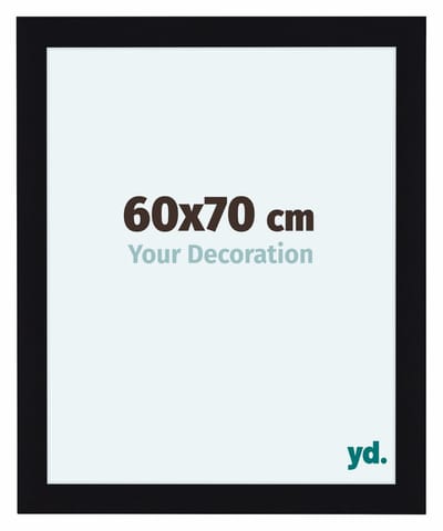 Your Decoration - Fotolijst 60x70 cm - MDF - Zwart Hoogglans - Como