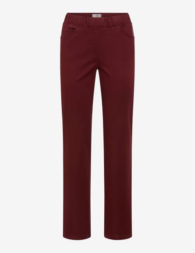 Raphaela by Brax Dames Instapbroek  Style LAVINA STRAIGHT BURGUNDY, donkerrood, maat 34