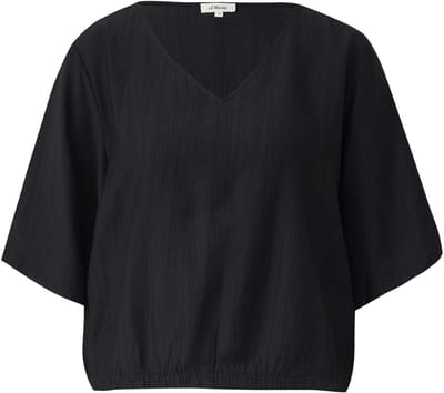 Gestructureerde Blouse met V-hals en Plooien Dames s.Oliver