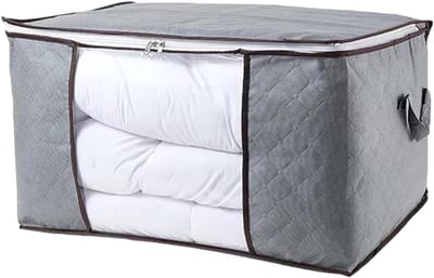Quilt Opbergtas - Kleding Bakken - Ruimte Besparen - Groot Doorzichtig Venster - 60x40x35cm - Meerkleurig