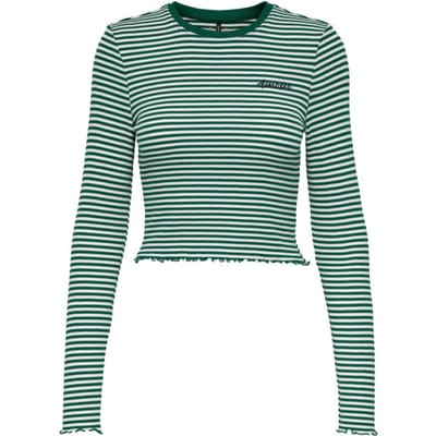 Only Onlmaja ls cropped stripe top cc j dessin