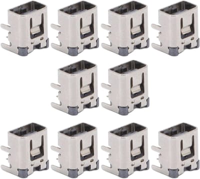 10 Stuks Metalen Voedingssocket Oplaadconnector voor NDSi, DSI XL en 2DS, Duurzame Plug voor Technici en Reparaties