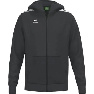 Erima Cmpt Wings Hooded Full Zip Kinderen - Zwart | Maat: 140