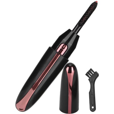 Elektrische Wimperkruller USB Oplaadbare Wimperkrultool voor Valse Wimpers Natuurlijk zwart