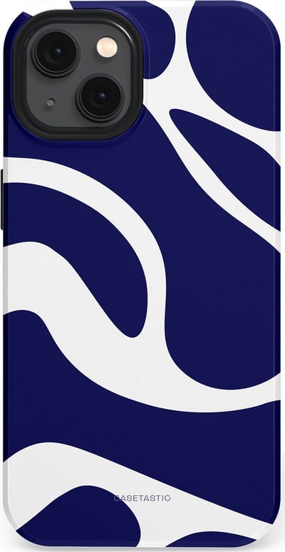 Casetastic Hoesje Geschikt voor Apple iPhone 13 Magsafe - Stijlvolle Beschermende Duo-layer Case - Zeebries Golven