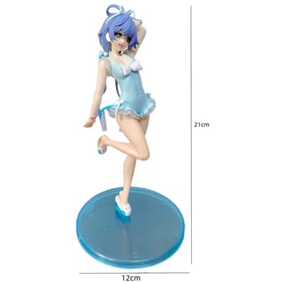 Hatsune Miku Anime figuur Roze gewaad Zittende houding PVC model actie speelgoed Kersentak decoratie verzamelcadeaus