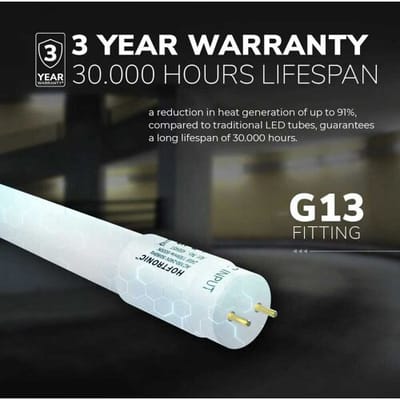 HOFTRONIC Ecoseries - LED TL armatuur 150cm dubbel IP65 - 4000K - 48W 7680lm (160lm/W) - Flikkervrij koppelbaar - T8 G13 fitting -  Incl. 2x LED TL