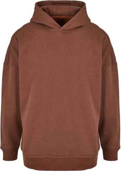 Build Your Brand - Oversized Cut On Hoodie - Bark maat XL