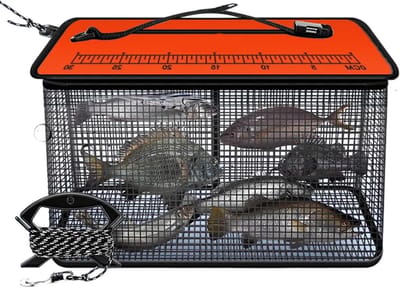 Drijvende Vismand - Opbergval - Vissen Organiseren - Hoge Zichtbaarheid - 50x39x24cm - Oranje