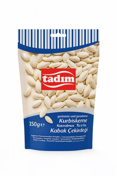 Tadım Kavrulmuş ve Tuzlu Kabak Çekirdeği (Roasted & Salted Pumpkin Seeds – Geroosterde en Gezouten Pompoenpitten)