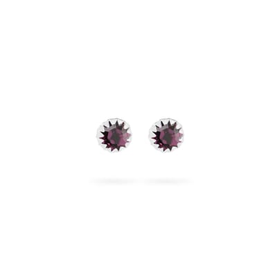 Amethist Oorknopjes 925 Zilver