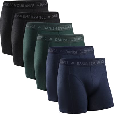 DANISH ENDURANCE Boxershorts - Katoenen Ondergoed - Klassieke Pasvorm - Heren - 6 paar - M