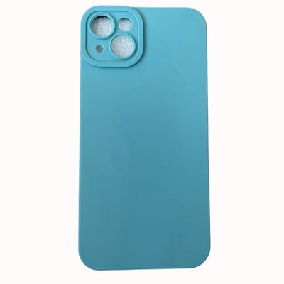 Hoesje bescherming in Stijl geschikt voor iphone 14 plus - TPU blauwe hoesje