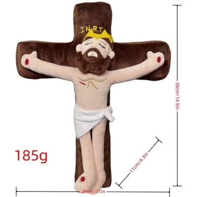 Jezus Pluche Pop Religieus Speelgoed voor Doop Pasen Kerstmis Zacht Knuffelbaar Jezus Figuur Kerstcadeau voor Kinderen